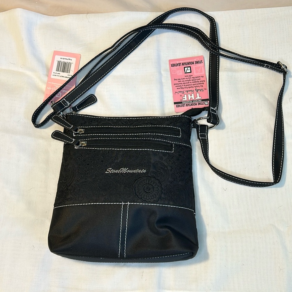 Stone Mountain Microfiber Paisley Lulu Crossbody Purse NWT